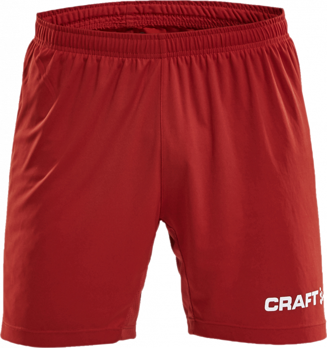 Craft - Progress Contrast Shorts Kids - Rot & schwarz