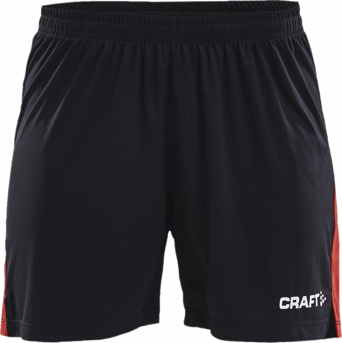 Craft - Progress Contrast Shorts Dame - Sort & rød