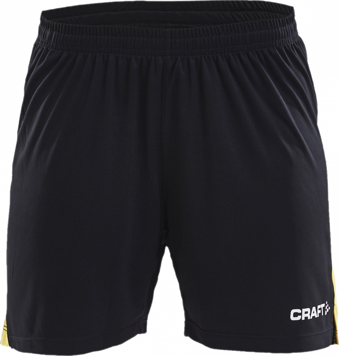 Craft - Progress Contrast Shorts Women - Nero & giallo