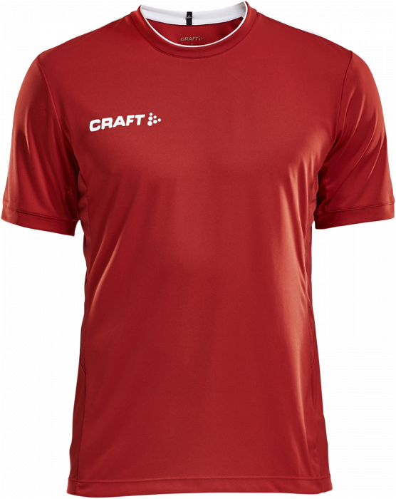 Craft - Progress Training Tee - Rouge & blanc