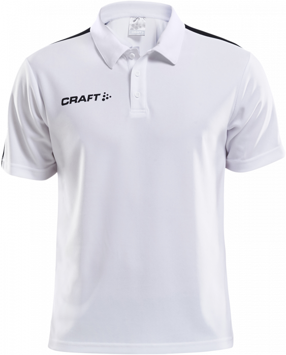 Craft - Progress Polo Pique Youth - Blanco & negro