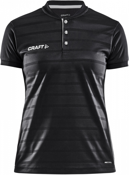 Craft - Pro Control Button Jersey Women - Schwarz & weiß