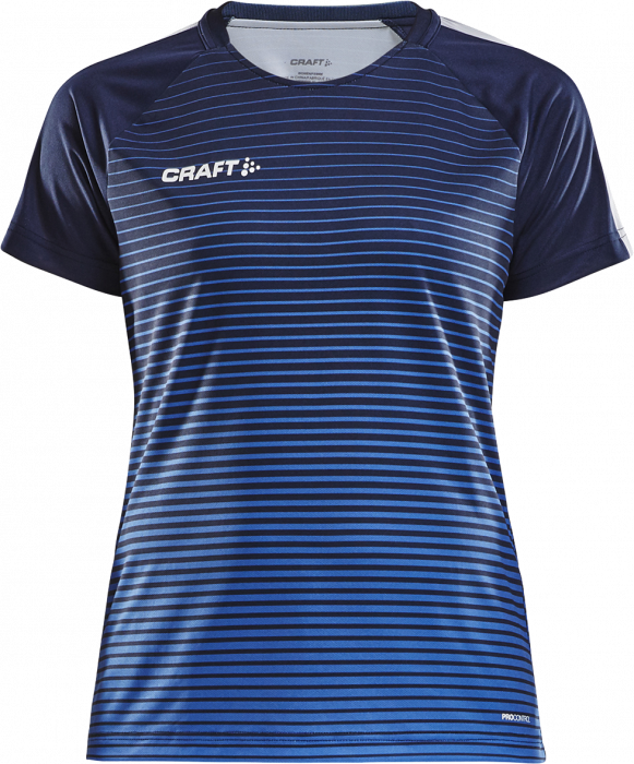 Craft - Pro Control Stripe Jersey Woman - Azul-marinho & azul