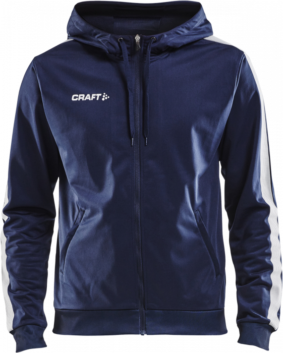 Craft - Pro Control Hood Jacket Youth - Azul marino & blanco