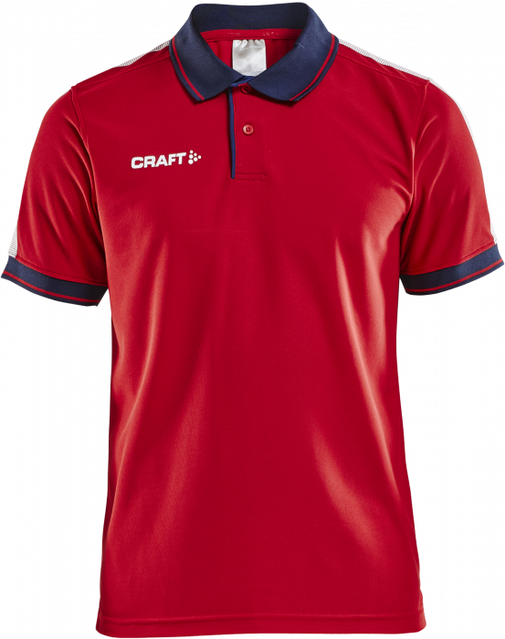 Craft - Pro Control Polo - Rød & navy blå