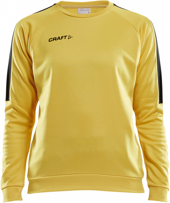 Craft - Progress R-Neck Sweather Women - Amarillo & negro