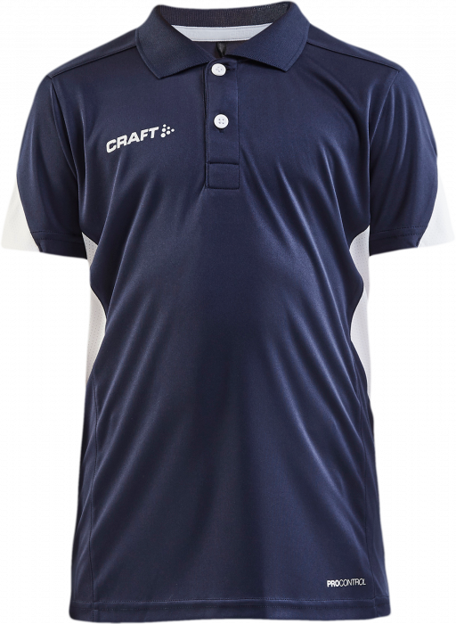 Craft - Pro Control Impact Polo Junior - Marineblau & weiß