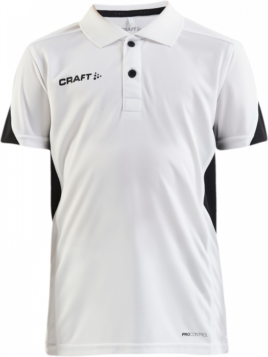 Craft - Pro Control Impact Polo Junior - Vit & svart