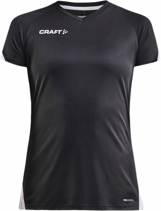 Craft - Pro Control Impact Tee Women - Zwart & wit