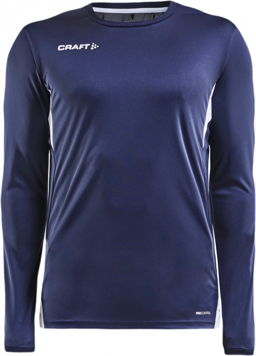 Craft - Pro Control Impact Longsleeve Jersey - Marinblå & vit