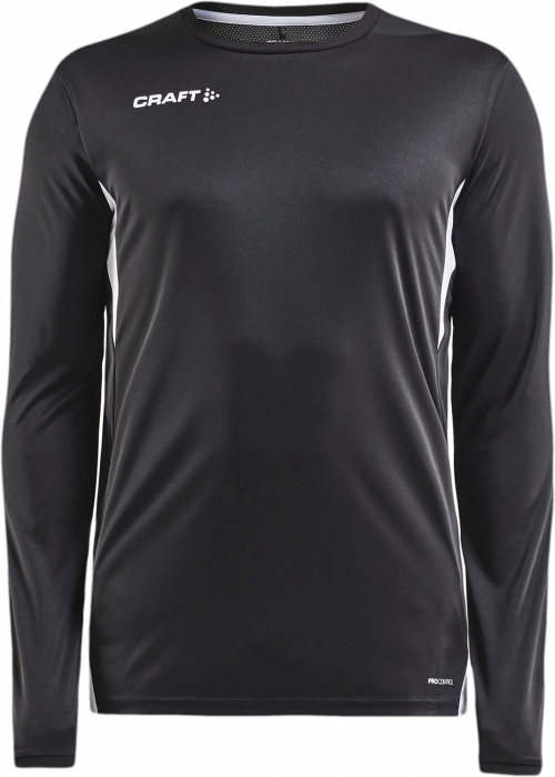 Craft - Pro Control Impact Longsleeve Jersey - Zwart & wit