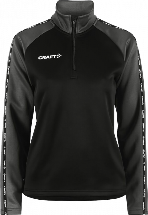 Craft - Squad 2.0 Half Zip Women - Black & grante