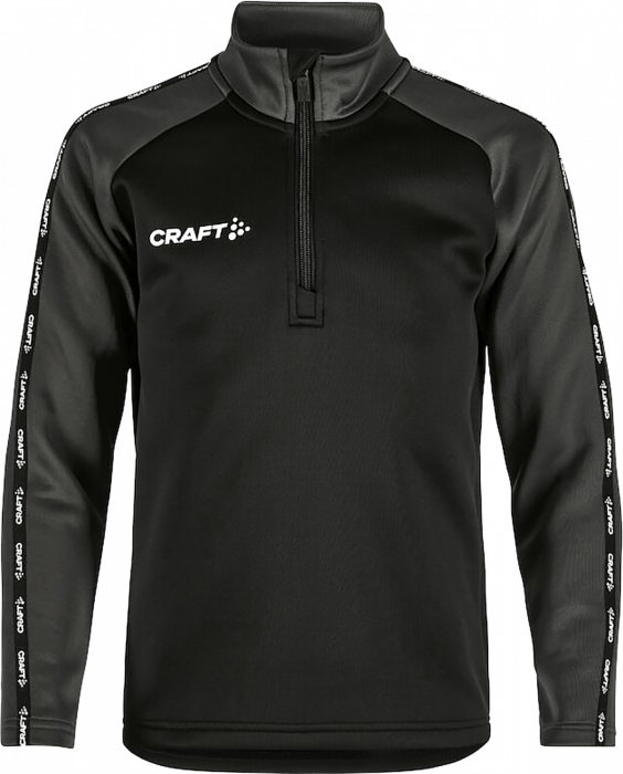 Craft - Squad 2.0 Half Zip Jr - Black & grante