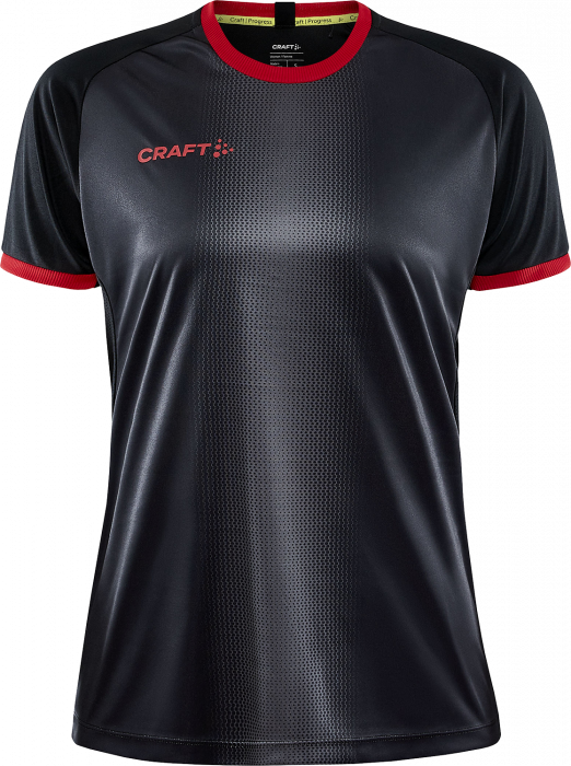 Craft - Progress 2.0 Graphic Jersey Women - Czarny & czerwony