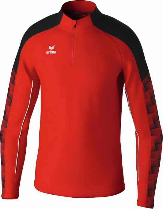 Erima - Evo Star Training Top Half Zip - Czerwony & czarny