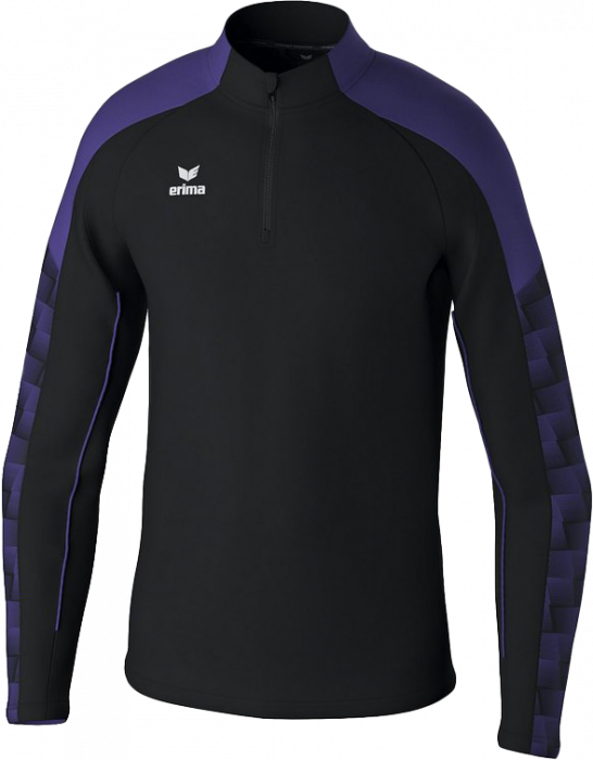 Erima - Evo Star Training Top Half Zip - Black & purple