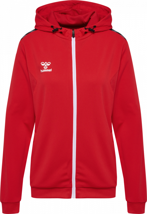 Hummel - Authentic Zip Hoodie Women - True Red