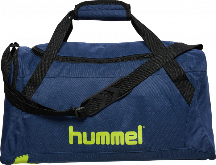 Hummel - Sportstaske Medium - Dark Denim & lime