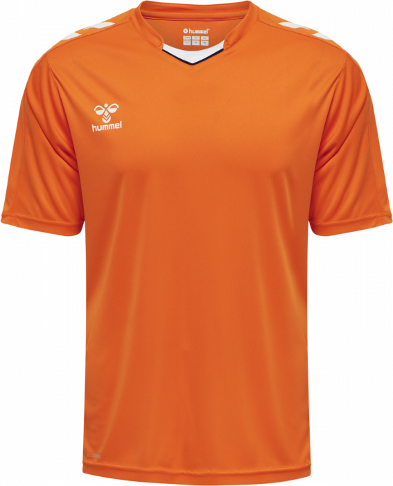 Hummel - Core Xk Poly Jersey Jr - Orange & vit