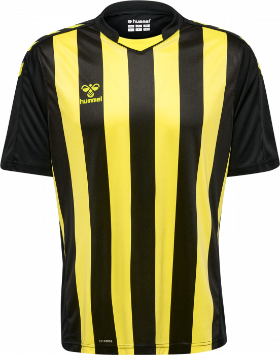 Hummel - Core Xk Striped Jersey Jr - Schwarz & yellow