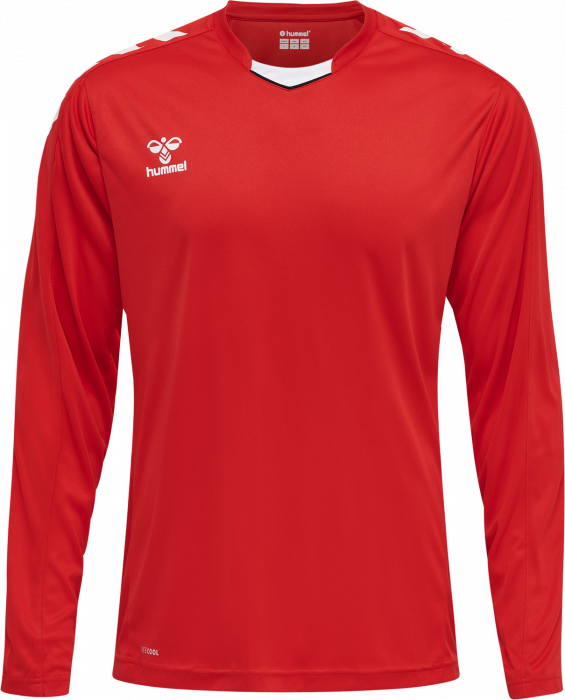 Hummel - Core Xk Poly Jersey Long - True Red & bianco