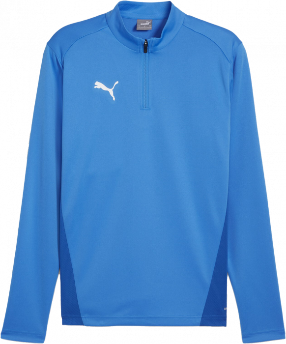 Puma - Teamgoal Training Jacket W. 1/4 Zip - Blue Lemonade & white