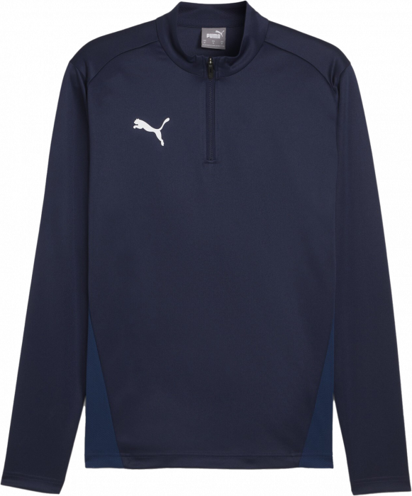 Puma - Teamgoal Training Jacket W. 1/4 Zip - Navy & white