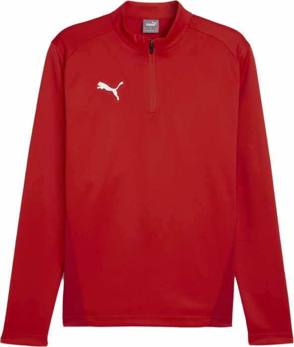 Puma - Team Goal Training Top With Half Zip Jr - Rojo