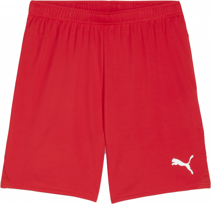 Puma - Teamgoal Shorts Jr - Czerwony & biały