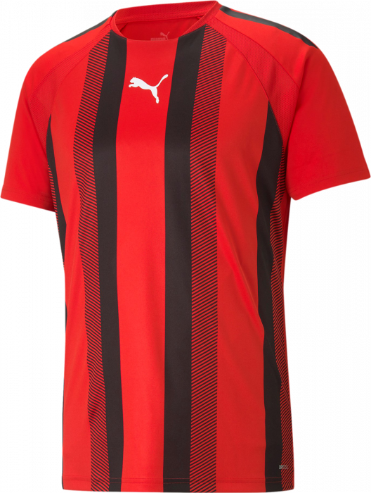 Puma - Teamliga Striped Jersey Jr - Vermelho & preto